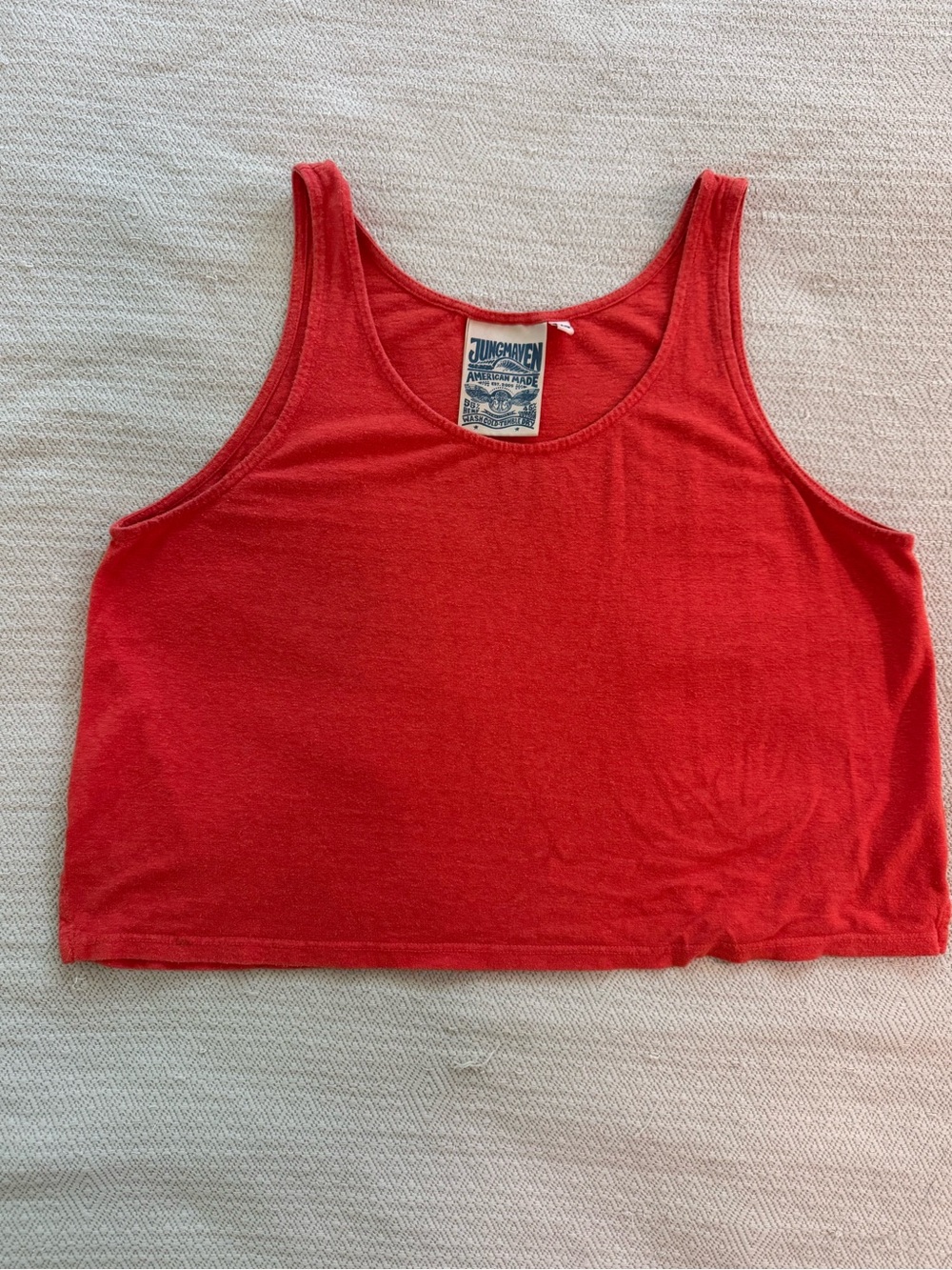 Jungmaven Red Cropped Tank